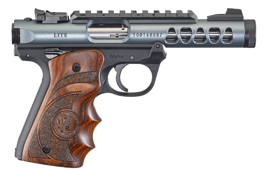 Ruger MKIV 22/45 Lite Diamond Gray with Grips 4.4